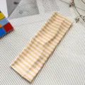 Fascia per capelli da yoga in cotone a righe, elastica e assorbente per sport e fitness. - 7.5cm / Righe Bianche e Gialle