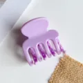Paarse PC snoepkleur kleine haarclip klem voor half opgestoken kapsel dagelijks haaraccessoire. - Effen Lichtpaars