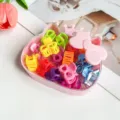 Boîte de rangement nœud mignon avec mini pinces à cheveux colorées, ensemble d'accessoires. - Style Nœud Papillon Boîte Chat (Multicolore) / 15 Pièces (2.5cm)