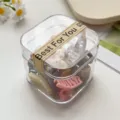 Mini süße Haarklammern Set in transparenter Aufbewahrungsbox, perfekte Detailansicht hier. - Morandi Kreuz (10er-Pack)