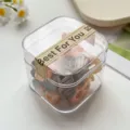 Kleine Haarklammern in transparenter Box, süße kleine Haargummis für Damen und Kinder. - Morandi Fliege (10er-Pack)