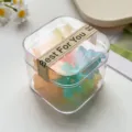 Boxed Mini Blumen Haarklammern Set süße bunte kleine Haaraccessoires für Mädchen Alltag. - Pflaumenform / 2.5cm (10 Stück/Packung) / Gelee-Farbe