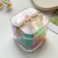 Mini süße bunte Haarklammern im transparenten Set, ideal für einfaches und stilvolles Haarstyling. - Schleifen-Stil / 2.5cm (10 Stück/Packung) / Gelee-Farbe