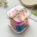 Bunte Mini-Haarklammern in transparenter Box, süße kleine Haaraccessoires für Mädchen. - Kräftige Acht Farben Fliege