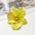 Simulierte Blumen-Haarklammer lebendig gelb bohemischer Urlaubsstil süßes Haaraccessoire - 12cm / Gelb