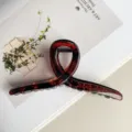 Elegante 13cm Haarklammer mit Schildpattmuster, Premium PC Haargreifer Detailansicht. - Glänzendes Schildpatt