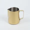 Gold stainless steel milk frothing pitcher, professional coffee latte art cup variant. - 350ml Gold-Plated with Scale - 304