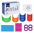 Jeu de puzzle en bois pour enfants, jouet educatif d apprentissage precoce. - Puzzle Créatif en Bâtonnets de Bois