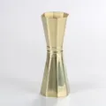 Gouden achthoekige cocktail jigger, roestvrijstalen bar maatbeker voor drankjes. - Goud