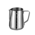 Stainless steel milk frothing pitcher, 350ml coffee latte art cup for home kitchen. - 600ml Stamped Scale - 201