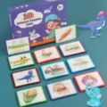 Cartes flash educatives 3D jouet d'apprentissage precoce pour developper la logique des enfants. - 100 Pièces/Paquet
