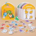 Livre calme enfant education precoce cognition des couleurs jouet velcro interactif - Tri Des Couleurs