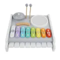 Wooden musical toy multi-functional percussion xylophone piano for kids early education. - [Set 1] Multifunctional Xylophone Pounding Bench