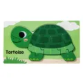 Wooden tortoise puzzle for kids, number 1-10 shape sorting toy, early education learning. - [Set 7] Turtle