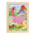 Enfants Bois 12 Pieces Dinosaure Puzzle Jouet Educatif Precoce pour Tout-Petits Filles - Dinosaure 1