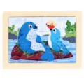 Kids wooden jigsaw puzzle 12 pieces educational toy for early learning and toddlers logic - Seal
