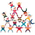 Jeu de construction en bois et blocs d'équilibre pour enfants, jouet éducatif familial. - Jeu d'empilage Hercule 16 pcs