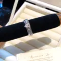 Modieuze dubbellaagse open zirkonium ring elegante zilveren vinger sieraden vrouwen - 42# Dubbellagige Strass Open Ring / Zilver