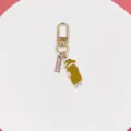 Cute Corgi dog metal keychain detail, exquisite enamel alloy bag charm and key ring gift. - Lying Corgi (2趴地柯基)