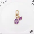 Porte-clés en métal nuage chanceux Koinobori japonais pendentif de sac créatif charm - Violet