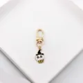 Cute Halloween devil hat skull alloy keychain bag charm and stylish Airpods pendant accessory. - Hat Skull