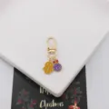Weihnachten Lebkuchenmann Schlüsselanhänger süße Bonbon Tasche Anhänger Metall Zubehör - Lebkuchenmann Und Lolli (Stil 4)