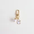 Cute bunny keychain with colorful glass ball charm, sweet girl style bag and airpods accessory. - Cute Rabbit Colorful Glass Ball Style