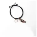 Japanese carp streamer alloy hair tie cute black elastic hair band for women and girls. - Black Koinobori Style (2)