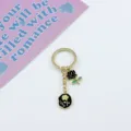 Portachiavi rosa romantico di San Valentino ciondolo borsa metallo regalo coppia - Nero