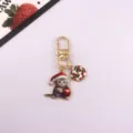 Christmas Cute Cat Keychains Alloy Santa Hat Candy Bag Pendant Cute Daily Accessories - Style 1