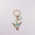 American Western Bull Skull Keychain Alloy Car Bag Pendant Fashion Floral Charm Accessory Gift - American Bull Style 4 (4)
