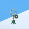 St. Patrick's Day Irish green clover LUCK metal keyring and bag charm pendant gift - LUCK Letter and Clover Pendant