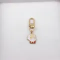 Porte-clés créatif en alliage métallique avec pendentif émaillé style chibi, accessoire parfait. - 7 Léonard de Vinci