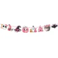 Pink Halloween party banner cute ghost pumpkin bat castle paper hanging garland decoration - Small Butterfly String