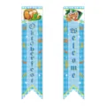 Oktoberfest porch sign banners set, blue white checkered Bavarian party hanging decorations. - Porch Sign