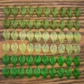 Green leaf acrylic pendants for DIY jewelry making, cute craft charms accessories pack - 3 Styles 20 Pcs Each - 5g / Mixed 60 Pcs Acrylic Small Leaf Set (SN1122)