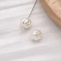 White imitation pearl DIY beads pumpkin shape jewelry accessories for handmade bracelet - 1 Piece/Pack (7x7mm)