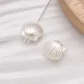 Exquisite imitation pearl shell charms for DIY jewelry making, ideal for handmade bracelets. - 1 Piece/Pack (11x12.5mm)