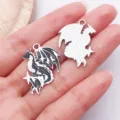 Pendentifs Dragon Occidental Gothique en Alliage DIY Accessoires Bijoux Collier Boucles - Dragon Étoile (28011)