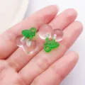 Clear resin cherry fruit charms DIY pendant jewelry accessories for necklace bracelet making 2pcs - Pink Acrylic 3D Cherry (27857) / 1 Piece (19x19x10mm) / Pink