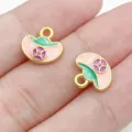 Ancient gold enamel coin pendant for DIY bracelet necklace jewelry making accessories wholesale. - Coin Ingot Style (28509)