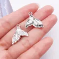 Legering parel zeemeermin staart bedels hangers DIY sieraden maken accessoires handwerk. - Wit K - Oceaan Parel Visstaart