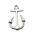 Pendentif charme ancre argentée pour fabrication de bracelets et colliers faits main DIY - Petit Ancre En Alliage (2983)