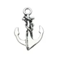 Pendentif ancre en alliage argent antique pour fabrication bijoux nautiques DIY bracelets - Ancre En Alliage (3283)