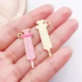 Pink syringe enamel charm diy alloy jewelry pendant for nurse day keychain making accessory - Pink Syringe