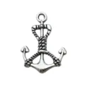 Pendentif ancre argent antique en alliage nautique marin pour collier bracelet bijoux DIY - Ancre En Alliage (6498)