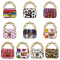 Set ciondoli borsa mini, ciondoli in metallo smaltato, accessori per gioielli fai da te. - Ciondolo per Borsa Confezione da 10 / Confezione da 10 / Multicolore