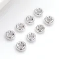 Perles intermédiaires roues en métal argenté pour fabrication de bijoux de bracelets DIY - Entretoise Roue Biseautée (T65)
