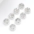 Perles intercalaires en métal à roue double inversée argentées pour bracelets DIY et accessoires. - Entretoise Roue Biseautée (T69)