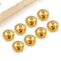 Perles d'espacement abaque plaquées or pour fabrication de bijoux de bracelet DIY, métal brillant. - Perle d'Espacement Abaque (T58)